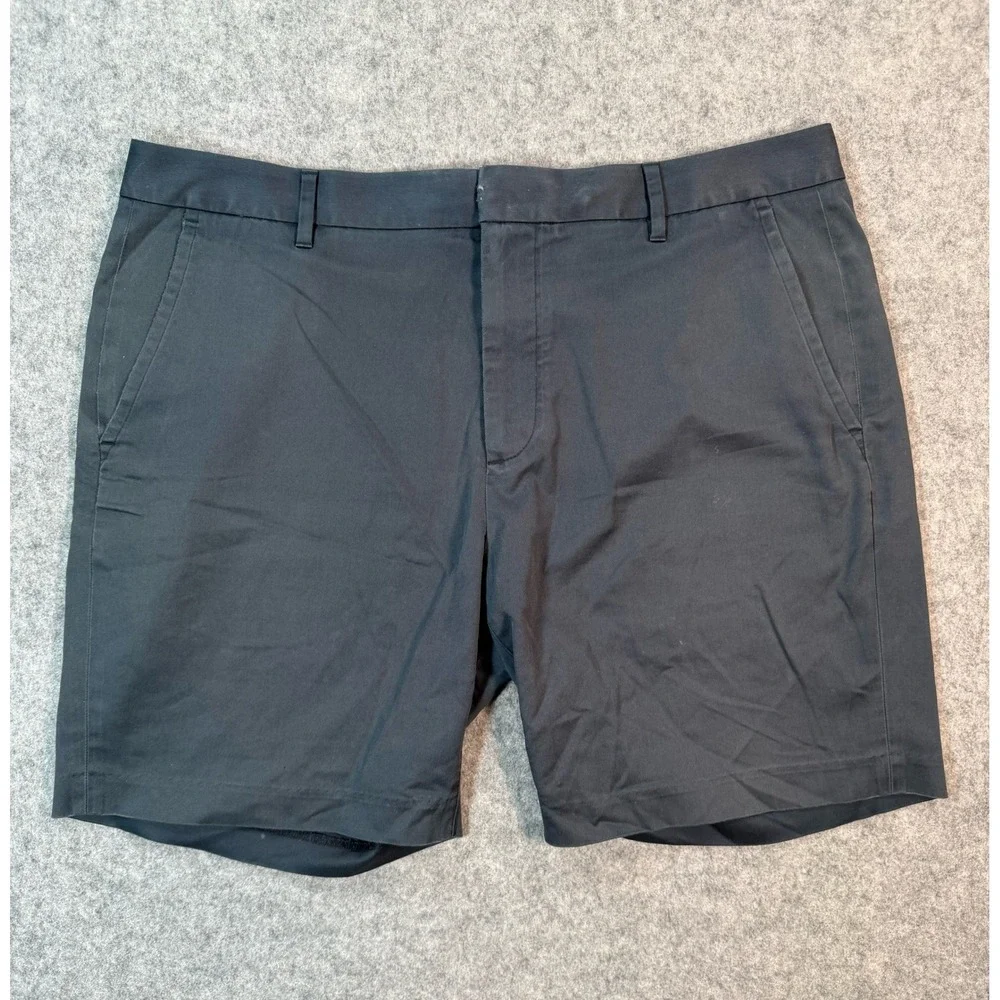 Bonobos Mens Chino Shorts Navy Blue 7 Inch Inseam Size 35 Cotton Twill